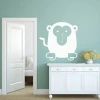 Painting template 02X 23 monkey 1928 - Decor in a child\'s room. Light-colored walls, white furniture.