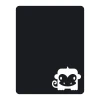 Chalk sticker monkey 105 - Graphic design. Black surface with a white monkey in the bottom left corner.