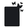 Chalk sticker butterflies 094 - Graphic design featuring a simple rectangular shape with butterflies in various positions.