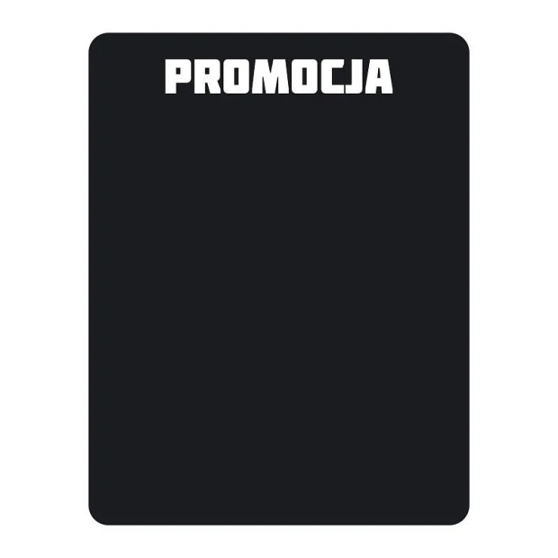 Chalk sticker promotion 083 - Graphic design. Black background with white text PROMOTION at the top.