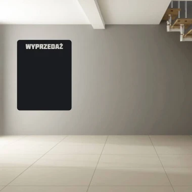 Chalk sticker sale 082 - Styled in a modern room with gray-beige walls.