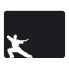 Chalk sticker karate 096 - Graphic design. Karateka in a dynamic pose on a black background.