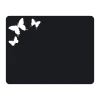 Chalk sticker butterflies 095 - Graphic design. Black rectangle with white butterflies in various shapes.
