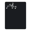Chalkboard sticker with musical notes 115 - White notes on a black background.