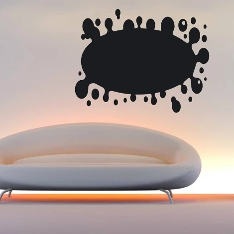 Chalk sticker spot 118 - Styled in a modern living room with light-colored walls and minimalist furniture.