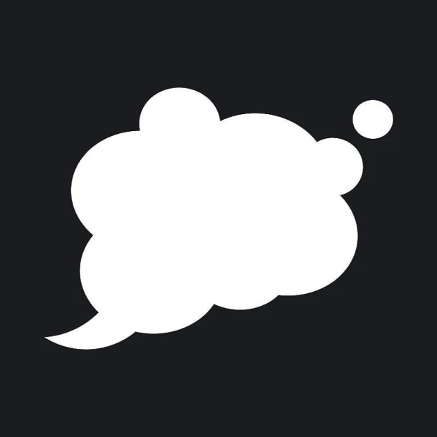 Cloud-shaped white dry-erase board with a small dot design on a black background.