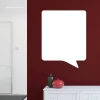 Dry-erase board Dymek 123 - Styled in a modern room with dark red walls and minimalist furniture.