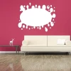 Whiteboard stain 118 - Living room setup with pink walls, wooden floor, and light-colored furniture.