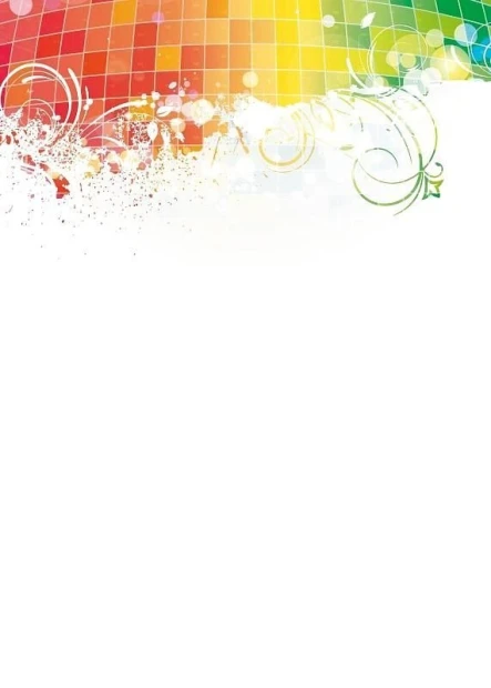 Colorful magnetic whiteboard with graphic design. Features colorful gradient squares and abstract patterns.