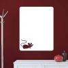 Dry-erase board mouse 110 - Room setup with dark red walls and light furniture.