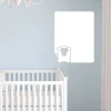 Dry-erase board monkey 106 - Decor in a child\'s room. Light blue walls, white furniture.