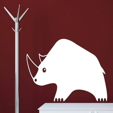 Rhino dry-erase board 101 - Styled in a room with dark walls and white furniture.