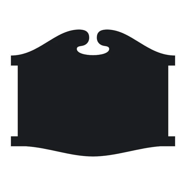 Chalkboard menu sticker 125 - Simple rectangular design with rounded corners.