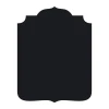 Chalkboard menu sticker 130 - Simple black design with rounded edges.