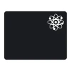 Chalk sticker for learning 150 - Graphic design. Dark background with a white atom symbol in the corner.