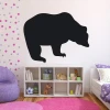 Chalk sticker bear 138 - Decor for a children\'s room with light walls and colorful dots.