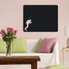 Chalk sticker diver 147 - Living room setup with pink walls and light-colored furniture.