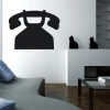 Chalkboard sticker for phone 143 - Styled in a modern living room with light walls and gray-brown furniture.