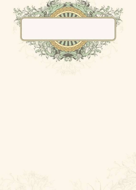 Dry-erase board 01X 076 floral - Graphic design with delicate plant motifs in pastel colors.