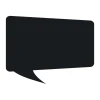 Chalk sticker speech bubble 168 - Dark rectangle with rounded corners and a speech bubble shape.