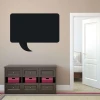 Chalkboard speech bubble sticker 169 - Room decor with light wall, dark furniture, and pink accents.