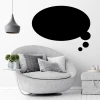 Chalk sticker speech bubble 174 - Styled in a modern room with gray walls and light furniture.