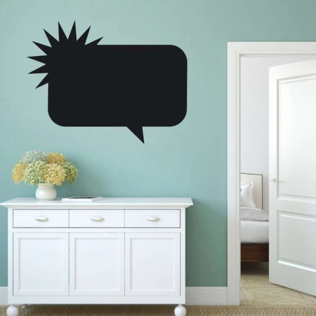 Chalk sticker smoke 172 - Room setup with light walls, white furniture, and a minimalist style.