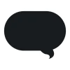 Chalk sticker speech bubble 175 - Graphic design with rounded corners.