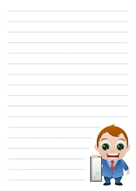 Dry-erase board notebook 028 - Graphic design. Features an illustration of a suited figure on a white background.