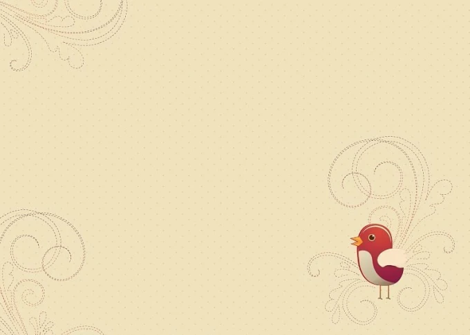 Dry-erase board 134 bird - Graphic design featuring a bird and subtle patterns on a light background.