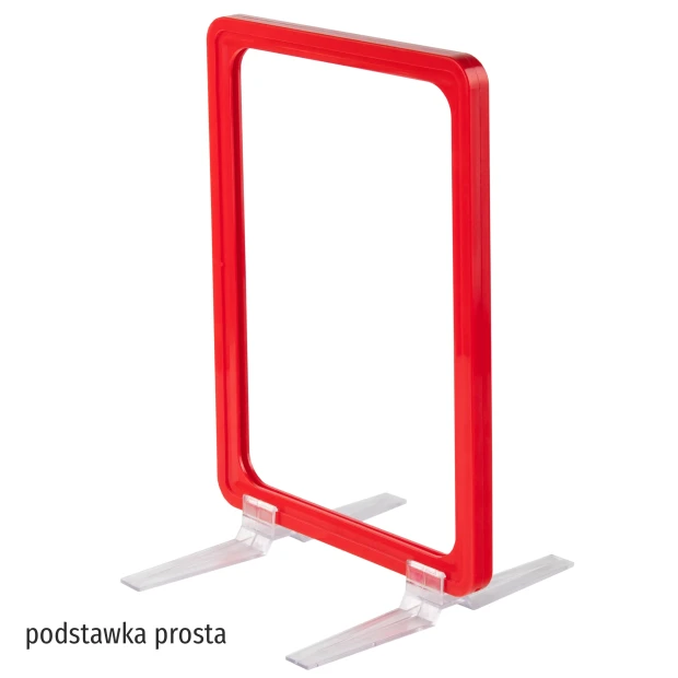 Chalkboard in A2, A3, A4, A5, A6 sizes - Graphic design. Rectangular red frame with transparent finish.