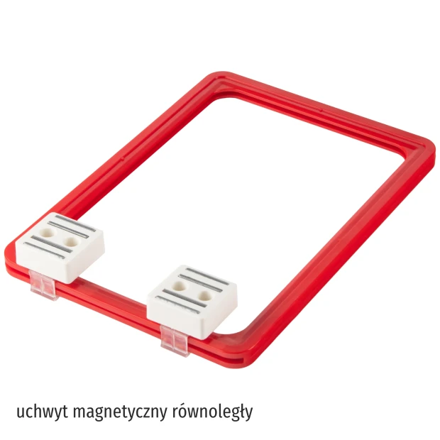 Chalkboard in A2, A3, A4, A5, A6 sizes - Graphic design. Rectangular red frame with white accents.