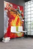 Star Wars Boba Fett wallpaper 4-440 - Modern room decor with dark walls and concrete flooring.