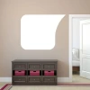 Dry-erase board Dymek 157 - Styled in a room with light walls, dark furniture, and pink accents.