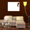 Seahorse dry-erase board 156 - Styled in a living room with dark walls and light-colored furniture.