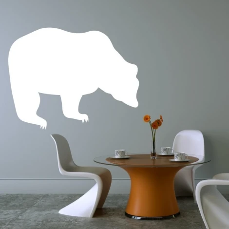 Dry-erase board bear 138 - Dining room setup with light-colored walls and modern minimalist furniture.
