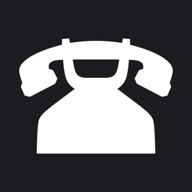 Dry-erase board phone 143 - Graphic design featuring a stylized white phone on a black background.