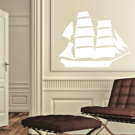 Sailboat whiteboard 133 - Room setup with light walls, wooden floor, and modern furniture.