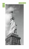 Liberty Statue Door Mural P34 - Graphic design featuring the Statue of Liberty in a monochromatic style.