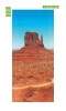 Monument Valley P66 door mural - Graphic design featuring a red landscape with iconic formations.