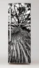 Refrigerator wrap sticker tree P11 - Graphic design featuring tree bark texture and branches on a background.