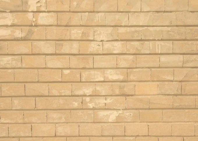 Dry-erase board 168 bricks - Graphic design. Bricks in shades of beige arranged in a regular pattern.