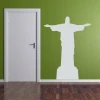 Sticker 03X 11 Christ from Rio 1898 - Room decor. Green wall with a white figure of Christ.