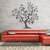 Sticker 03X 22 tree 1933 - Living room arrangement with light walls, red sofa, and gray cushions.