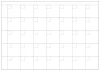 Magnetic dry-erase board lean planner grid 003 - Simple grid pattern with evenly spaced rectangles.