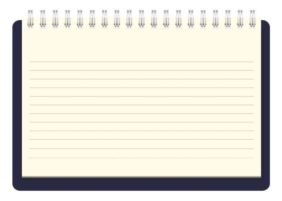 Magnetic dry-erase board notebook 111 - Graphic design. Rectangular board with cream-colored lines.