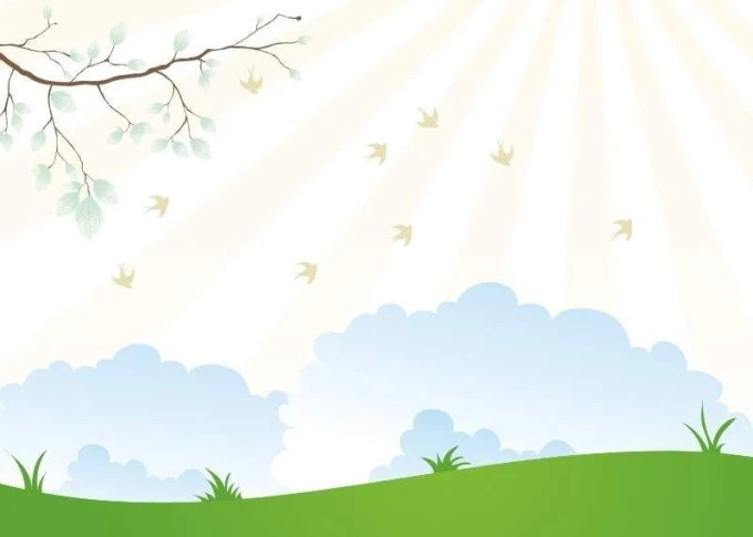 Dry-erase magnetic board for kids, featuring a branch design with leaves against a light sky background.