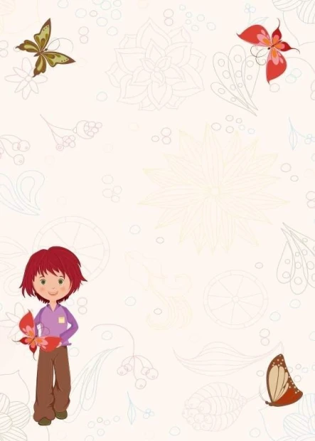 Magnetic dry-erase board for girls, featuring butterflies on a light background.