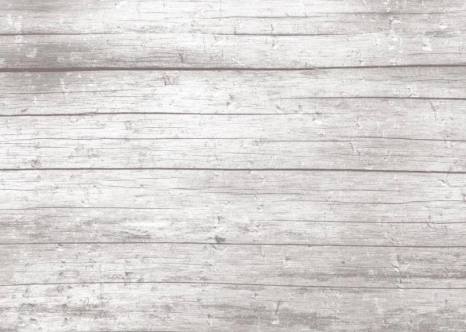 Magnetic whiteboard with a graphic design of light wooden planks in horizontal stripes.