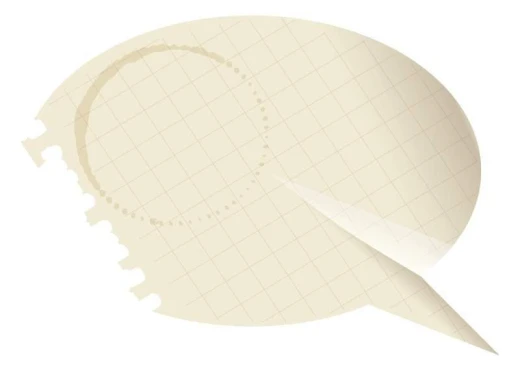 Magnetic whiteboard with a paper speech bubble design, featuring rounded corners and a colorful pattern.